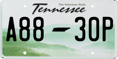TN license plate A8830P