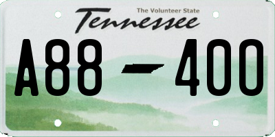 TN license plate A8840O