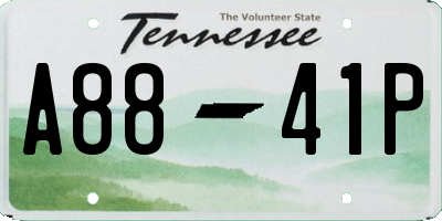TN license plate A8841P