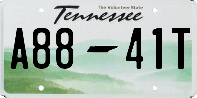 TN license plate A8841T