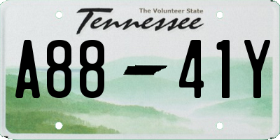 TN license plate A8841Y