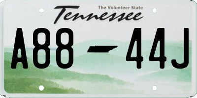 TN license plate A8844J