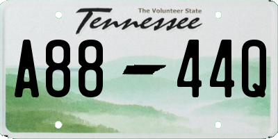 TN license plate A8844Q
