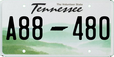TN license plate A8848O