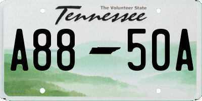 TN license plate A8850A