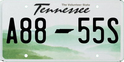 TN license plate A8855S