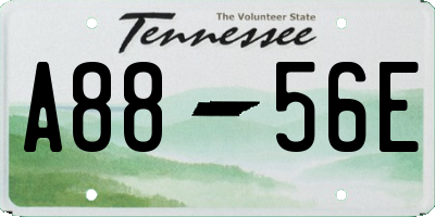 TN license plate A8856E