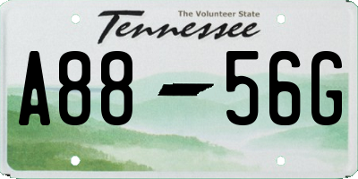 TN license plate A8856G