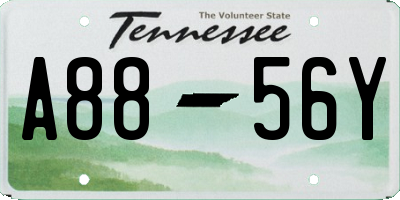 TN license plate A8856Y
