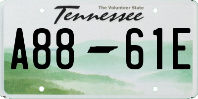 TN license plate A8861E