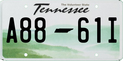 TN license plate A8861I