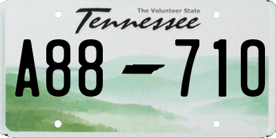 TN license plate A8871O