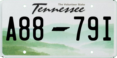 TN license plate A8879I