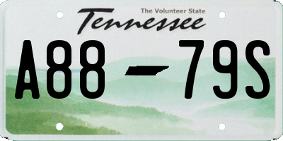 TN license plate A8879S