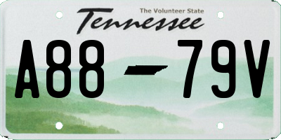 TN license plate A8879V