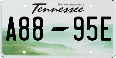 TN license plate A8895E