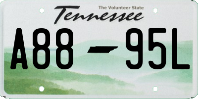 TN license plate A8895L