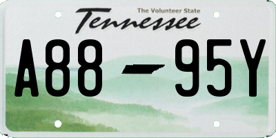 TN license plate A8895Y