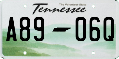 TN license plate A8906Q