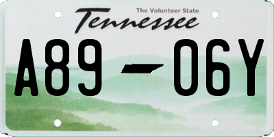 TN license plate A8906Y