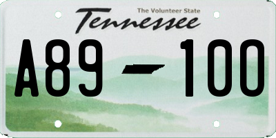 TN license plate A8910O