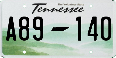TN license plate A8914O