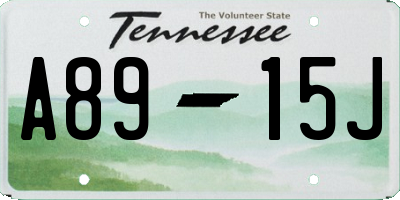 TN license plate A8915J