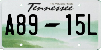 TN license plate A8915L