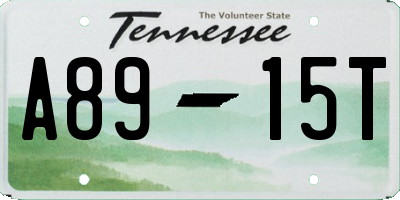 TN license plate A8915T