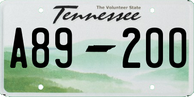 TN license plate A8920O