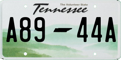 TN license plate A8944A