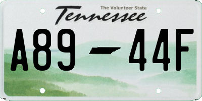TN license plate A8944F