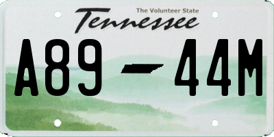 TN license plate A8944M