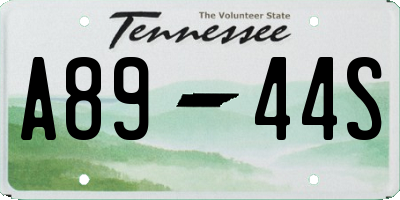 TN license plate A8944S