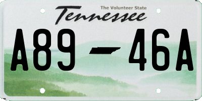 TN license plate A8946A