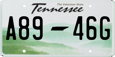 TN license plate A8946G