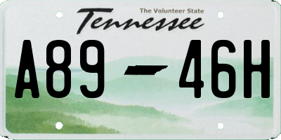 TN license plate A8946H