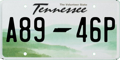 TN license plate A8946P
