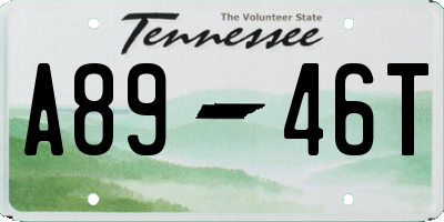 TN license plate A8946T