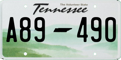 TN license plate A8949O