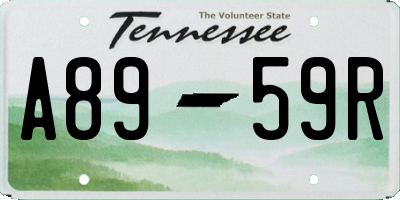 TN license plate A8959R