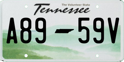 TN license plate A8959V