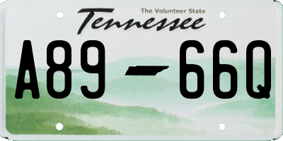 TN license plate A8966Q