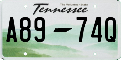 TN license plate A8974Q