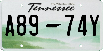 TN license plate A8974Y