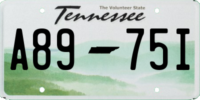 TN license plate A8975I