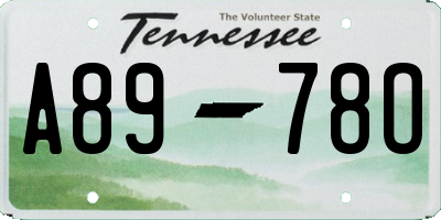TN license plate A8978O