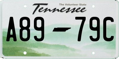 TN license plate A8979C