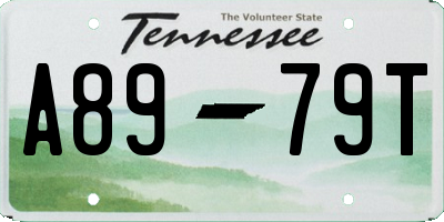 TN license plate A8979T