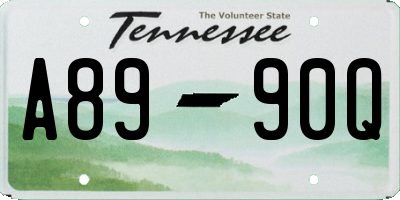 TN license plate A8990Q